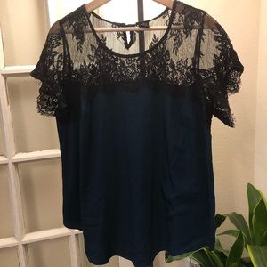Torrid Lace Sleeved Top